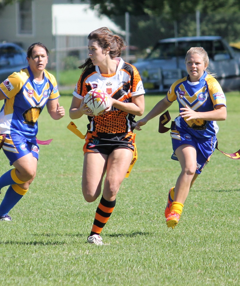 Madi Vitnell (in action during her League Tag game last weekend)