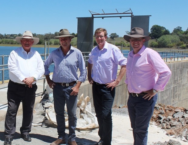Troy Grant Andrew Gee and Kevin Humphries were among those who approved of the dam site