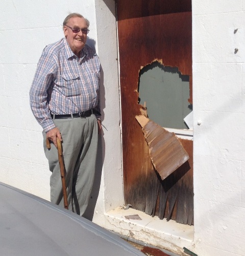 'they smashed the door to pieces' say Charlie