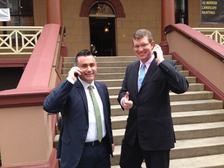 Minister for Regional Development John Barilaro and Member for Orange Andrew Gee at war with black spots (2)