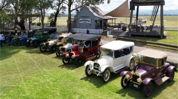 Veteran vehicles pictured in Luskintyre, NSW during the Premier Event rally held in March this year.