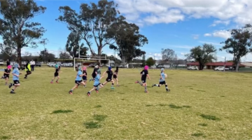 The Canowindra Junior Pythons in action last weekend.