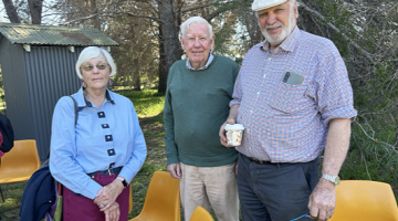 Richard Statham pictured with Derrian and Sil.