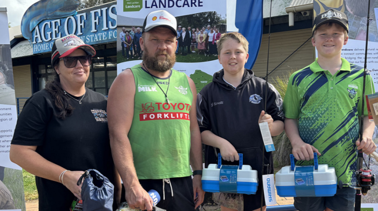 This family from Forbes travelled to Canowindra for the Carp Muster and took home a swag of prizes including best mum, best dad, ugliest carp, boys under 13 years winner and boys under 15-17 years winner.
