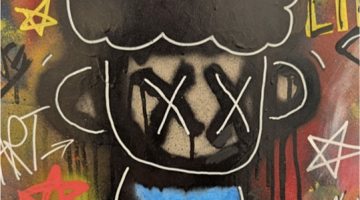 Image: Alexander Bayada-Harvey, Baggage (detail) 202 5, painting. James Sheahan Catholic High School, Orange.